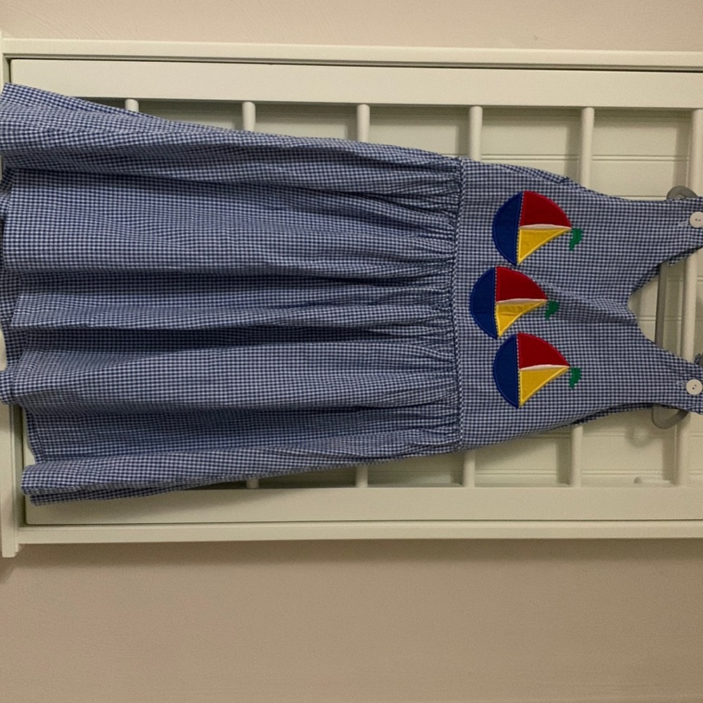 Austin and Ashley sailor sailboat plaid dress size 8
